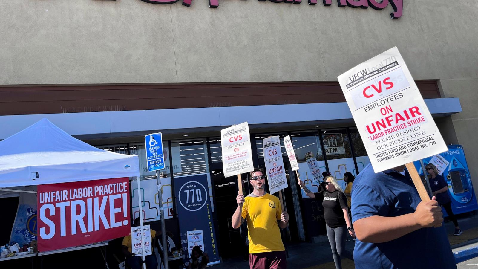 CVS Employees Strike for Improved Pay and Health Care at Seven SoCal Locations